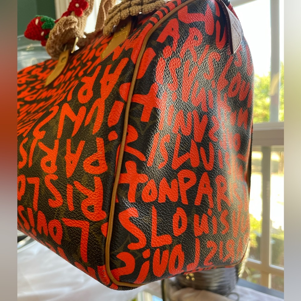 SOLD 💵Louis Vuitton Steven Sprouse Graffiti Orange Speedy 30 - Picture 2 of 14